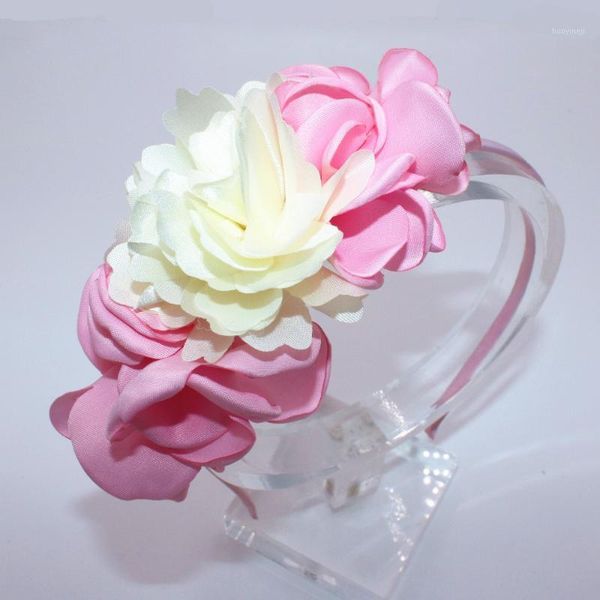 

hair accessories fashion beautiful flower hairbands kids headbands children band tiara for girls1, Slivery;white