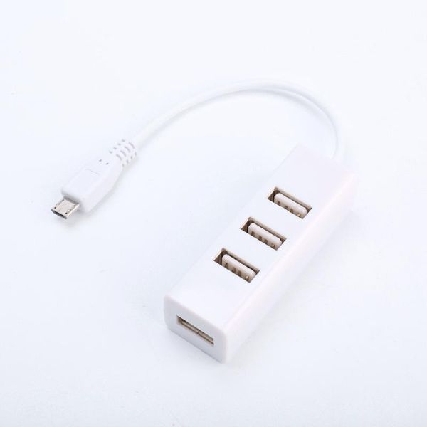 

hubs micro usb to 4 ports otg hub for raspberry zero white computer accessories