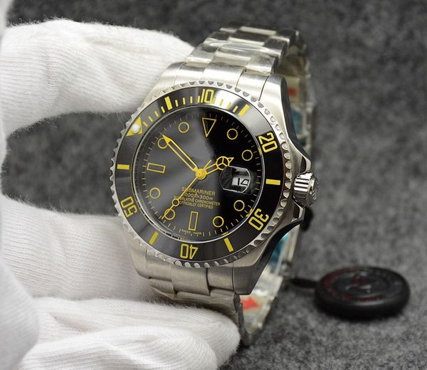 

stainless steel mens watches mechanical watch fine steel case men watch automatic mechanical movement ceramic ring 43mm movement watches j2, Slivery;brown