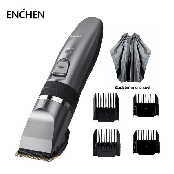 

enchen mens electric hair trimmer hairdresser low noise cordless hair clipper cutter machine usb rechargeabler barber haircut