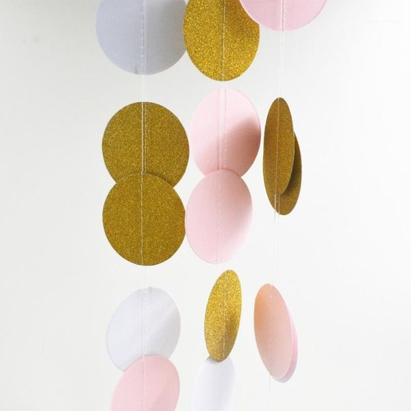 

creative 1pcs p props popular tissues paper garland strings circle banners baby shower home room decor wedding favors1