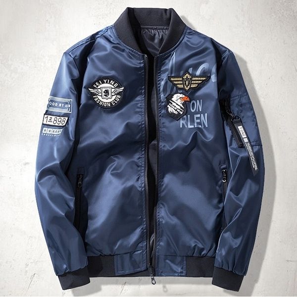

mens flight bomber pilot jacket tactical coat motorcycle outwear spring men military streetwear hip hop jackets 5xl 6xl 7xl 201123, Black;brown