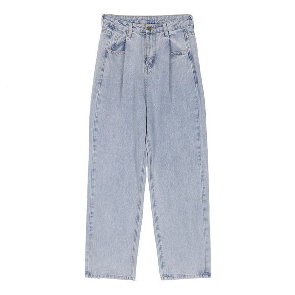 

2021 new high waist fashion blue street women denim casual cotton pants washed boyfriend jeans clothes umm7