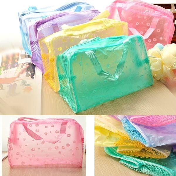 

women cosmetic bag bathing waterproof pouch organizer makeup bag small fresh simple travel package household multifunction