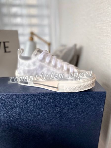 

2021 new beautiful shipping 19ss floral technical canvas b2 b24 oblique men's high-sneakers design shoes ladies, Black;red