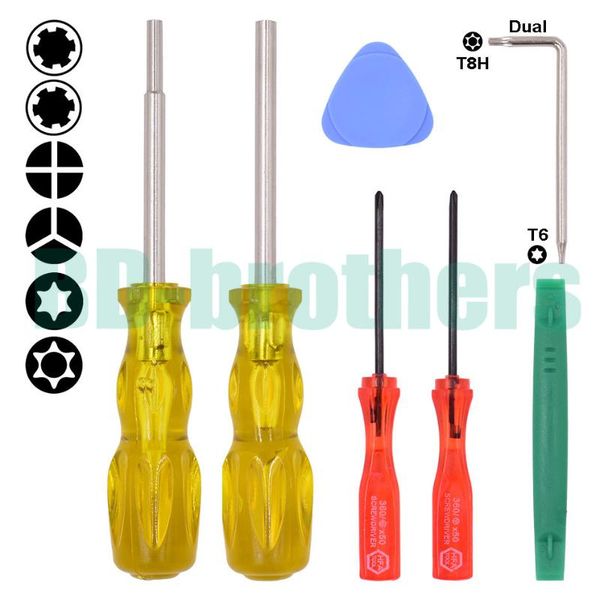 

7 in 1 with handle 3.8mm 4.5mm 2.5y screwdriver game bit set for switch game security screwdriver full tools kit 150set/lot