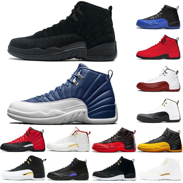 

wings men basketball shoes 12 12s university gold dark concord reverse flu game taxi gym red indigo mens trainers sports sneakers size 7-13