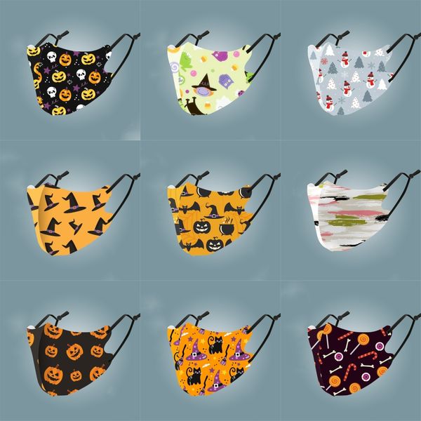 

leopard print foldable face mask anti dustrespirators earloop mouth masks spring and summer#228, Black