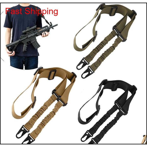 

upgrade version tactical 2 point rifle gun sling with length adjuster multi-use quick detach stealth 1.5inch bungee rifle gun sling dyq21