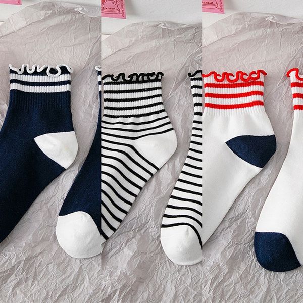 

btmga 2020 new thin and round big dot wooden ear side for women new 2020 thin big round and socks dot wooden ear side socks for women erffd, Black