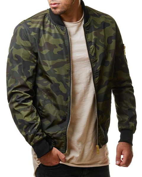 

olome autumn new arrivals camouflage jackets men autumn bomber casual jackets streetwear plus size male outwear 2021, Black;brown