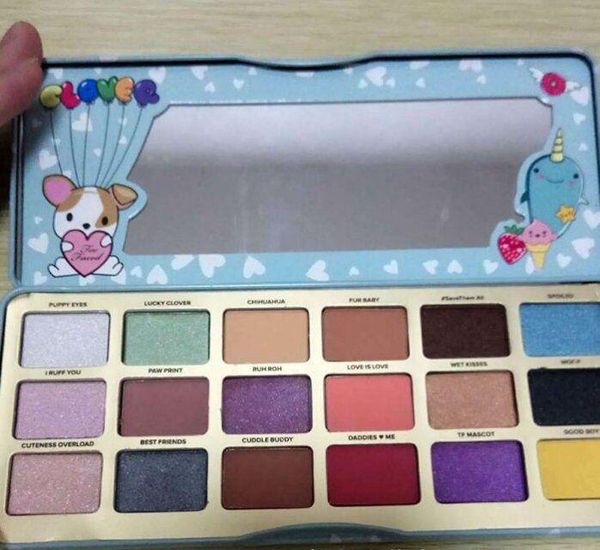 

18 color eyeshadow clover a girl friend makeup collection eyeshadow face cute animal eye shadow palette ing