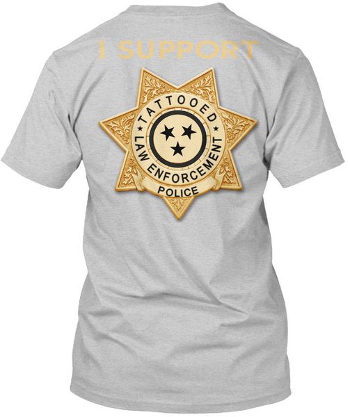 

i support tattooed law enforcement - police 100 % t shirt for men design harajuku funny tee shirts sport hooded sweatshirt hoodie