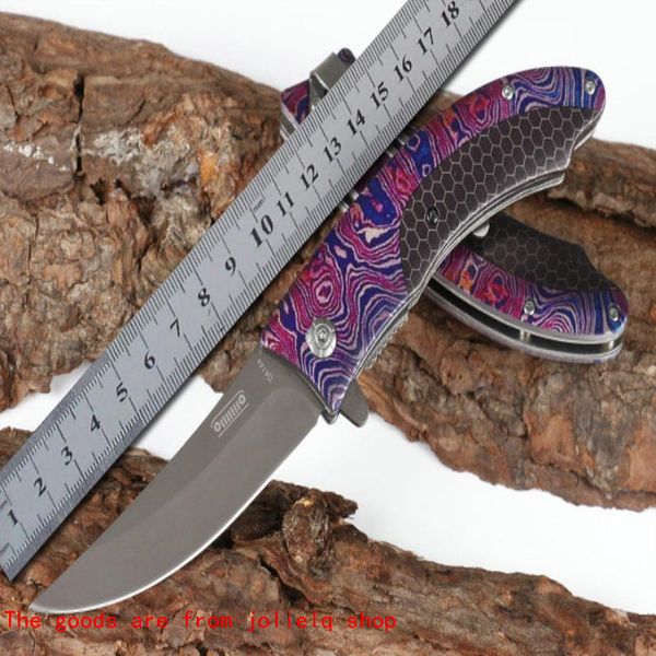 

all opening knife blade folding fast da144 440c steel three-d printing patterns outdoor tactical survival knife camping survival qynf lskv6