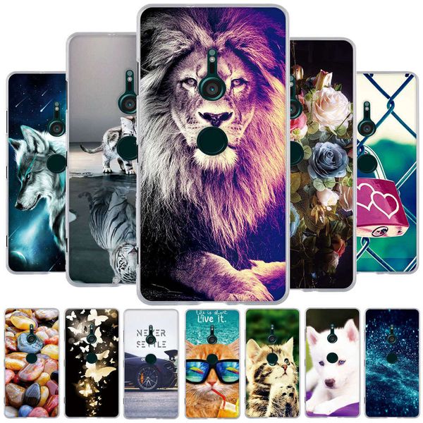 

qasony xperia xz3 silicone cover, sony xperia xz3 tpu rear protective coverlk