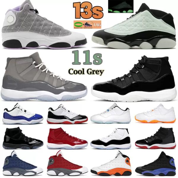 

13s low singles day basketball shoes men women jumpman 11 11s cool grey citrus 25th anniversary concord houndstooth 13 mens womens trainers