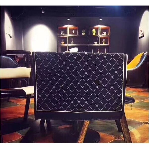 

8816 luxury classic black and white cashmere scarf for women in winter rhombic lattice shawl y201024, Blue;gray