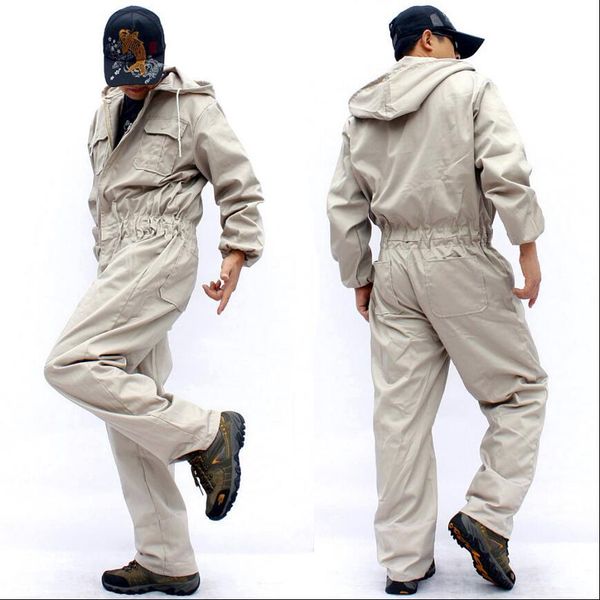

2020 autumn and s-4xl male winter in the hood a loose piece big sleeve size long sleeves uniform work overalls wca0, Blue