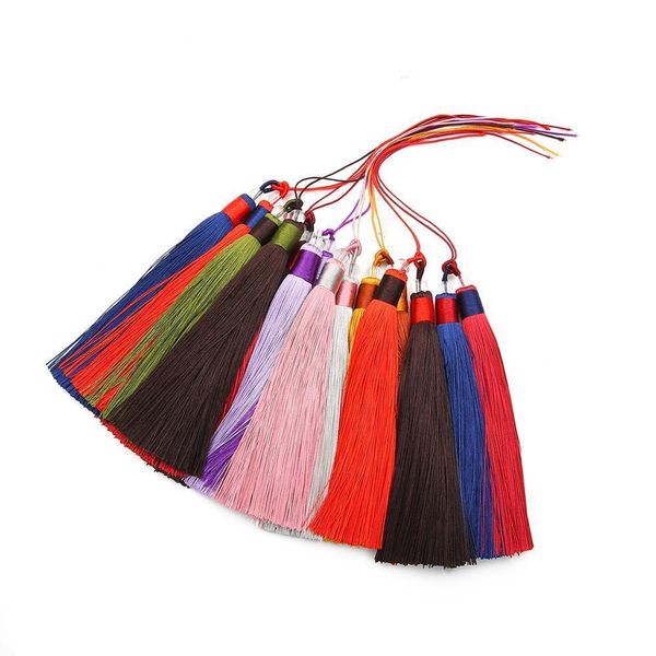 

1set pack polyester tassel fringe trim 12cm cotton silk tassels for wedding decoration handmade diy sewing curtains accessories h wmtsck