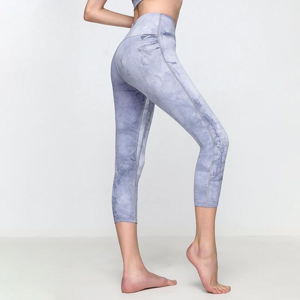 

women printed sport leggings high waist slim yoga pants quick dry running cropped trousers hip lifting capris gym fitness tights, White;red