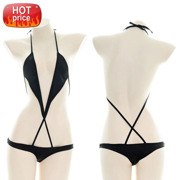 

kawaii teddy lingere one piece bodysuit for women girl body suits erotic cosplay outfit roleplay micro bikini mini jumpsuit #me1c, Black;white