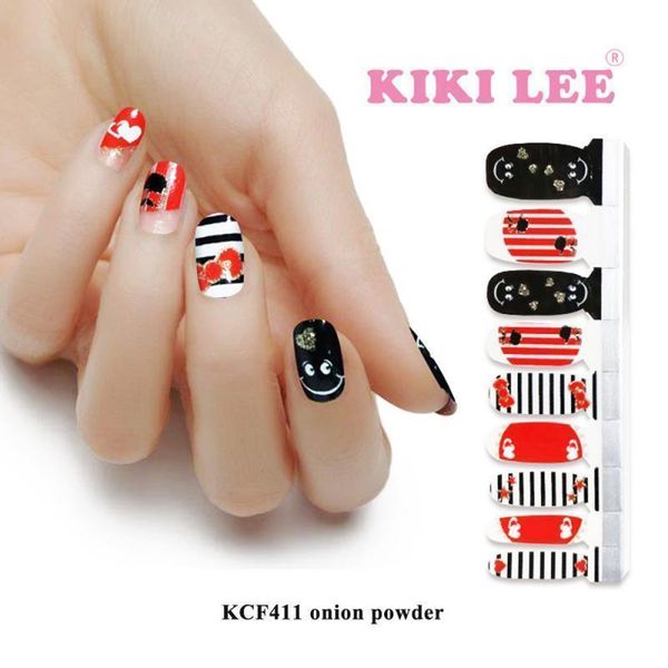 

stickers 18pcs/lot art christmas manicure series professional snowman santa nail polish strips