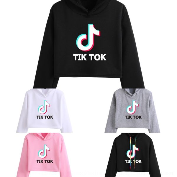 

unnrf tiktok tiktok character 2019 cat ear navel women women's 2019 personalized sweater sweatercharacter personalized cat ear navel ho, Black