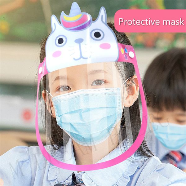 

child anti-spitting 4 styles anti-fog transparent safety splash clear eco pet reusable protective anti-splash face shield mask
