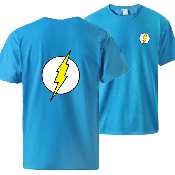 

the big bang theory flash print for summer short sleeve swear tees sell loose causal hooded sweatshirt hoodie men t shirt