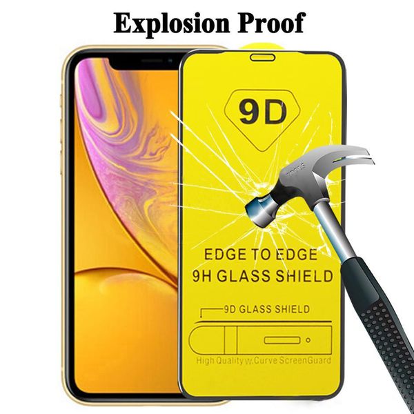 

новый 9d полное покрытие клей закаленное стекло экрана телефона протектор для iphone samsung и другие серии модели