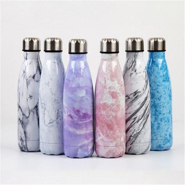 

тренажерный зал термос стальной белковый вода для мрамора путешествия холодная бутылка изолированная тепловая кружка спортивная шейкер пить