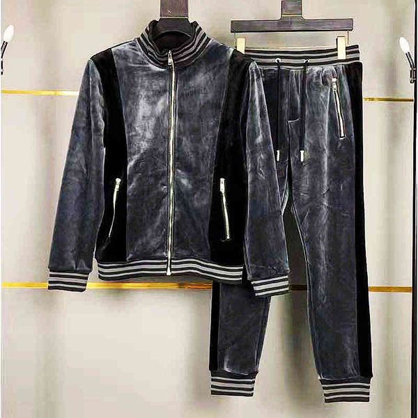 

men's tracksuits designer suit jacket men's sportswear classic wind resistant warm casual golf fashion hoodie sss z8y4, Gray