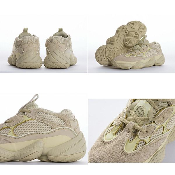 

top new desert rat 500 мягкого видение kanye запада кроссовок камень цвета слоновой кость грузопассажирской черной соль 3m светоотражающих м