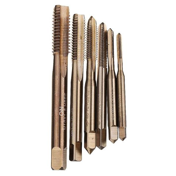 

m3-m10 hss co m35 machine straight flutes taps metric screw tap right hand thread plug tap drill new