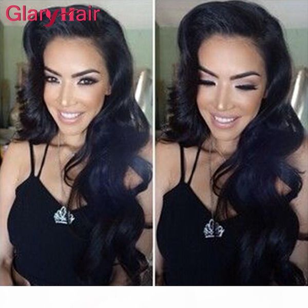 

peruvian brazilian malaysian virgin hair bundles body wave hair weaves wet and wavy human hair extensions remy glary wefts products, Black