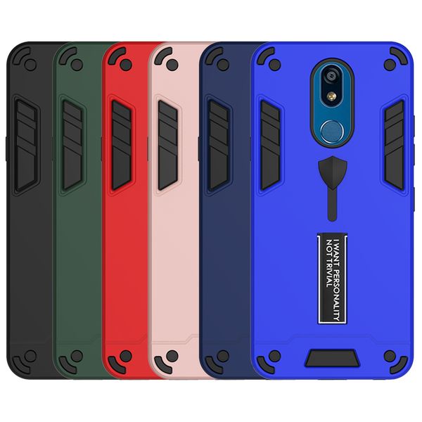 

phone case for lg v60 thinq 5g k40 k30 g8x k51 k31 v50s 2019 shockproof finger belt and metal bracket combination stand cover