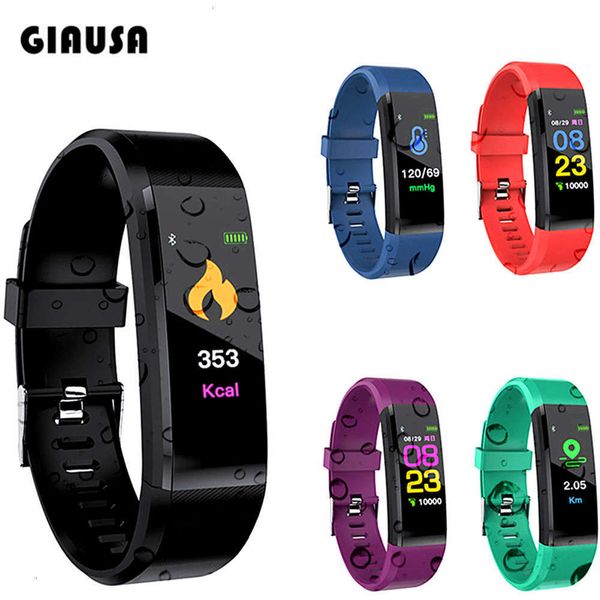

blood prsure wristband 115 plus, sports watch, heart rate tracking wristband, intelligent activity trackerjk