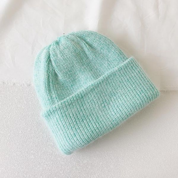 

2020 women's new landlord hat harajuku street fashion retro solid color melon fur hat cold gray22, Blue;gray