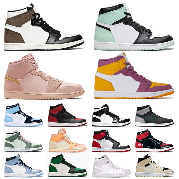 

2022 new arrival jumpman 1 1s mens womens basketball shoes trainers brotherhood high og nrg igloo unc patent mid dutch green pink designer s