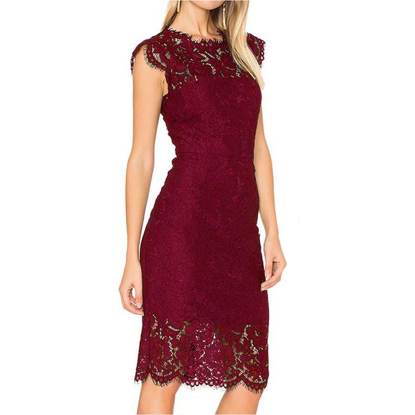 

women evening party date dresses see through hollow out floral lace sleeveless bodycon dress office lady spring summer work basic dresses, White;black