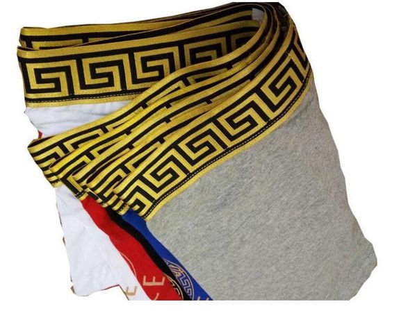 

a1 new mens underwears fashion black boxers breathable boxer underpants male waist underpants man underwear, Black;white