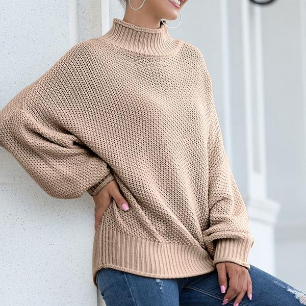 

women's sweaters 2021 autumn winter thick sweater women knitted ribbed pullover long sleeve turtleneck slim jumper soft warm pull femme, White;black