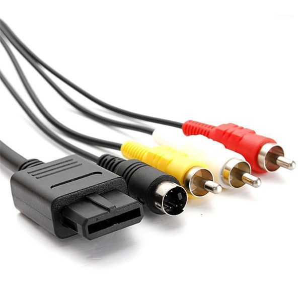 

for-n64 av cable 1.8m 6ft av tv s-video super for- for gamecube64 for snes ngc1