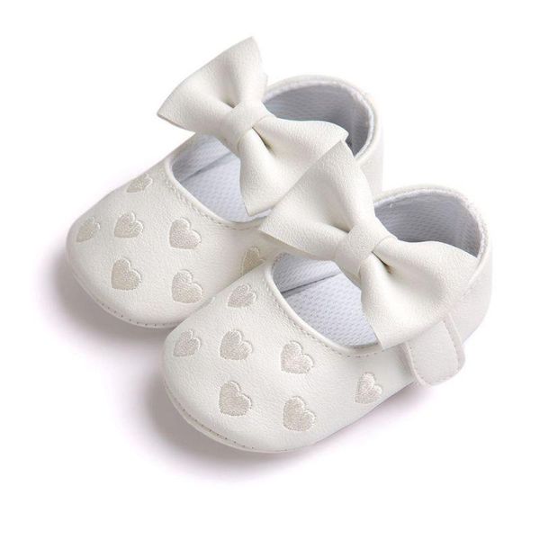 

baby girl shoes anti-slip shoes with butterfly-knot love heart print toddler soft soled first walkers