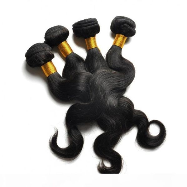 

100% human hair weaves body wave 80g one bundle & 3 bundles one lot, shedding&tangle, Black
