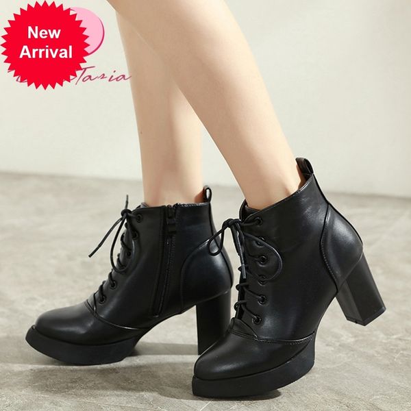 

2021 the new new women's fashions ladies'fashions high ankles toe cross boots tied shoes woman's everyday zeif, Black