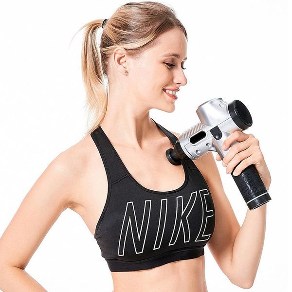 

upgrade muscle massage gun deep tissue massager to treat gun exercise muscle pain relief body shape healthyuii