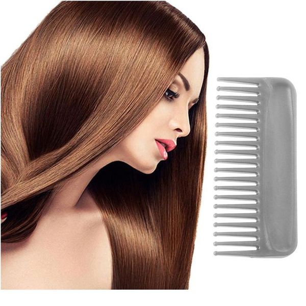 

1pcs heat-resistant large wide tooth comb plastic professional salon large combs for hair comb styl wmtqtx, Silver
