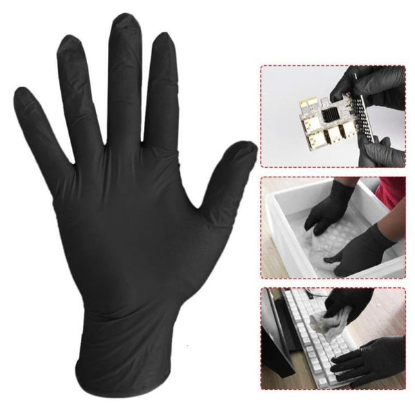 

factory3teqdishwashing/kitchen/work/rubber/garden gloves guantes blue latexoutletmrki black disposable de