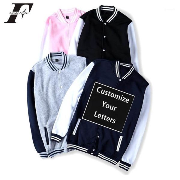 

kpop custom made baseball jacket bomber jacket men women diy design uniform sweatshirt customize streetwear1, Black;brown